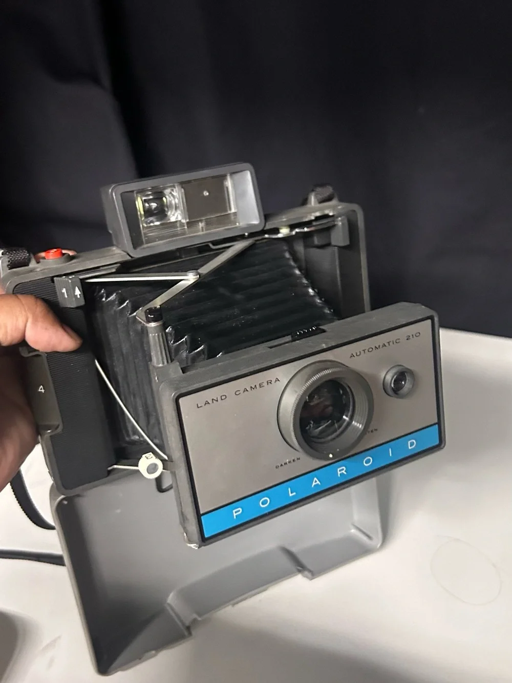 Polaroid Camera in Silver - Land Automatic 210